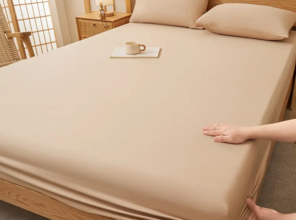 Husa Bumbac Organic 180x200 Bej