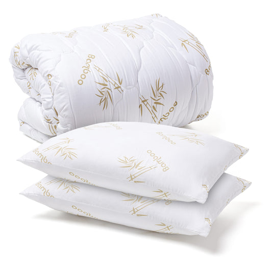 Set Pilota Bamboo 200x220 + 2 Perne bamboo 50x70