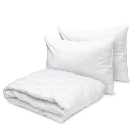 Set Pilota Alba 180x210 + 2 Perne Albe 50x70