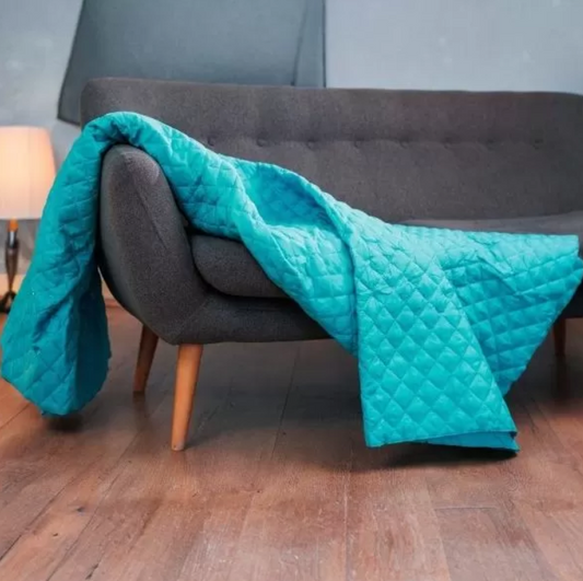 Cuvertura 150x210 dublu trafic uni Turcoaz