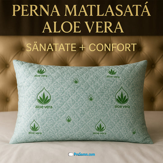 Perna Premium Aloe Vera Matlasata 50x70cm