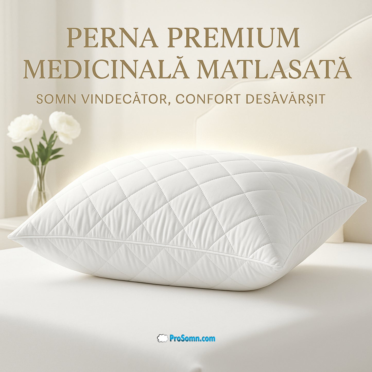Perna Premium Medicinala Matlasata 50x70cm